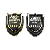 Audi Shield Carbon Fiber Car Rear Sticker Window Emblem Badge Decal
