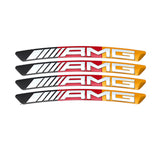 4pcs/set 9cm Mercedes Benz AMG Brabus 4 Matic Aluminum Alloy Car Wheel Rim Tyre Sticker