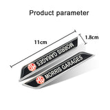 2pcs MG Car Fender Side Stickers Trunk Anti-scratch Decal