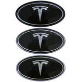 Tesla Elliptical Metal Car Window Sticker Emblem Badge Decal