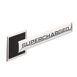 10.9x2.7cm Audi Supercharged Logo Aluminum Alloy Car Body Sticker Nameplate Rear Emblem Badge Decal