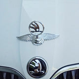 Skoda Angle Wings Metal Car Front Hood Bonnet Sticker Emblem Badge