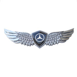 Mercedes Benz Logo Metal Wings Car Front Hood Bonnet Center Sticker Emblem