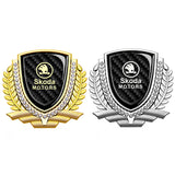 Skoda Metal Diamond Car Rear Sticker Trunk Emblem Badge Decal