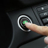 2.8cm Land Rover Discovery Range Rover Metal Car One-click Start Button Sticker Decal