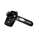 Ford EDGE Carbon Fiber Car Logo Keychain Keyring