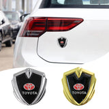 Toyota TRD Car Logo Shield Metal Auto Window Sticker Emblem Badge Decal
