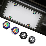 4pcs/set Alfa Romeo Logo Stainless Steel Car License Plate Bolts