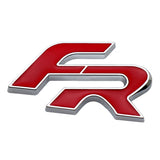 SEAT FR Logo Metal Car Front Hood Grille Emblem Bagde Rear Sticker Decal
