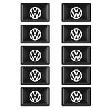 10pcs Volkswagen R GTI Epoxy Car Armrest Button Sticker