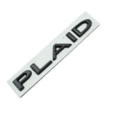Tesla PLAID Letter Metal Car Rear Sticker Decal Emblem Badge