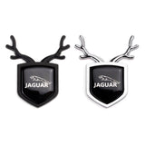 Jaguar ABS Deer Car Rear Sticker Shield Trunk Emblem Badge Decal