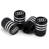 4pcs/set  Audi Car Tire Valve Caps Auto Tyre Wheel Air Covers Air Caps