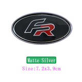 SEAT FR Elliptical Metal Car Window Sticker Emblem Badge Decal