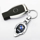 BMW M Power Skull Metal Car Keychain Key Holder