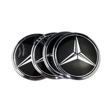 4pcs/set 56/75mm Mercedes Benz AMG Brabus Apple Tree Car Wheel Center Hub Cap Sticker Decal