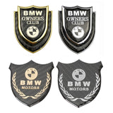 BMW Carbon Fiber Car Rear Shield Sticker Auto Body Window Emblem Badge Decal