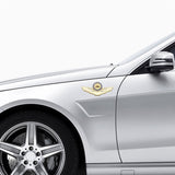 Mercedes Benz Car Body Wing Emblem Sticker Metal Auto Window Trunk Badge Decal