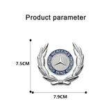 Mercedes Benz Wheat Metal Car Window Sticker Emblem Badge Decal