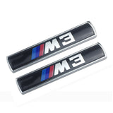 2pcs BMW M3 M5 M Performance Hamann Luxury Metal Car Sticker Emblem Badge Decal Decoration
