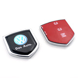 2PCS VW Metal Car Rear Sticker Shield Trunk Emblem Badge Decal