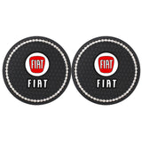 2PCS Fiat Diamond Car Water Coaster Cup Mat