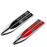 2pcs/set Land Rover Metal Car Fender Side Sticker Emblem Badge Decal