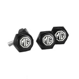 4pcs/set MG Logo Stainless Steel Car License Plate Bolts