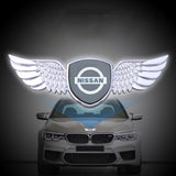 Nissan Metal Wings Car Front Sticker Emblem Badge Decal