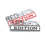Jeep Redneck Edition Metal Car Front Grille Emblem Badge Auto Rear Sticker Decal