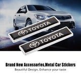 2pcs/set Toyota TRD Logo Metal Car Side Sticker Auto Emblem Badge