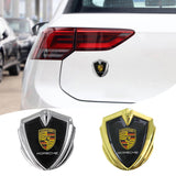 Porsche Car Logo Shield Metal Auto Window Sticker Emblem Badge Decal