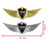 Cadillac Logo 3D Metal Wing Car Emblem Sticker Badge Decal