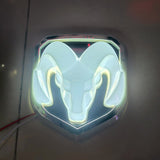 15.2x14.2cm 13.5x12cm Dodge Car LED Light Front Rear Emblem Badge