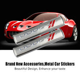 2pcs Dodge Metal Car Sticker Emblem Badge Decal Decoration