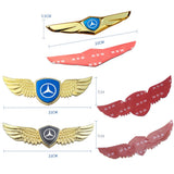 Mercedes Benz Logo Metal Wings Car Front Hood Bonnet Center Sticker Emblem