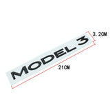Tesla Model3 Letter ABS Car Rear Sticker Decal Emblem Badge