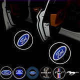 2pcs Ford Mustang Shelby Wireless Car Welcome Door Laser Projection LED Light