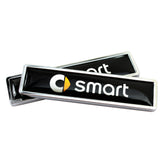 2pcs/set Mercedes Benz Smart Logo Metal Car Side Sticker Auto Emblem Badge
