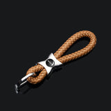Mercedes Benz AMG Smart Apple Tree Logo Braided Rope Car Keychain Keyring