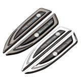 2pcs Mercedes Benz AMG Logo Metal Car Fender Side Sticker Decal Emblem Badge
