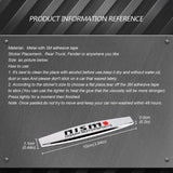 2pcs Nissan Nismo GTR Metal Car Fender Side Badge Decal Rear Emblem Sticker