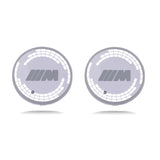 2pcs BMW M Power Logo Car Water Coasters 7-color LED Light Cup Mat Holder