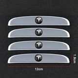 4pcs/set Tesla Car Door Mirror Side Anti Collision Sticker Bumper Strips