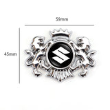 Suzuki Double Lion Metal Car Rear Sticker Auto Window Emblem Badge Decal
