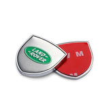 2pcs 39x39mm Land Rover Shield Metal Car Window Sticker Emblem Badge Decal