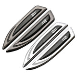 2pcs Volkswagen Rline GTI Logo Metal Car Side Fender Emblem Sticker Decal