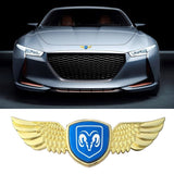 Dodge Logo Metal Wings Car Front Hood Bonnet Center Sticker Emblem
