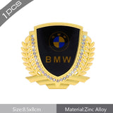 BMW Carbon Fiber Car Rear Shield Sticker Auto Body Window Emblem Badge Decal
