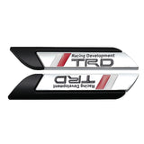 2pcs Volkswagen GTI Rline Logo Metal Car Side Sticker Emblem Badge Decal Auto Body Decoration